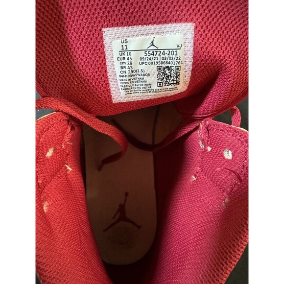 Nike Air Jordan 1 Light Curry Cardinal Red Men's US 11 / 554724-201 - Picture 7 of 7